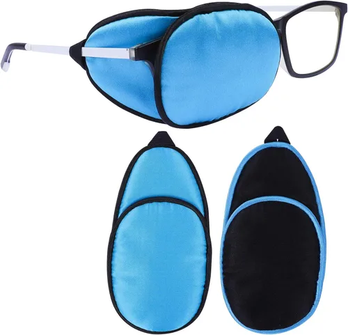 Miniatura 9 de eZAKKA Parches para ojos para adultos, parche ocular médico para gafas, parche ocular médico de seda para parches de ojo vago para mujeres
