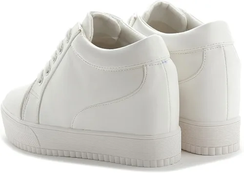 Miniatura 2 de Zapatos de tacón alto para mujer suela suave color sólido elevador plataforma de plataforma para estudiantes