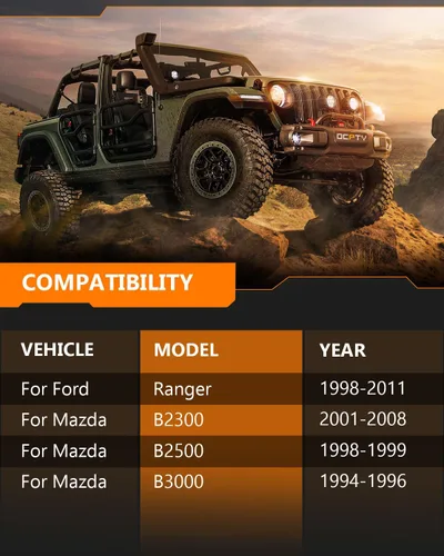 Miniatura 3 de Amortiguadores OCPTY 4 amortiguadores delanteros y traseros para Ford Ranger 1998-2011, 2001-2008 para Mazda B2300, 1998-99 M-azda B2500, 94-96