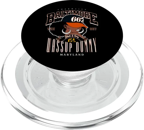 Miniatura 7 de Maryland Flag-Inspired Afro Design PopSockets Adhesive PopGrip