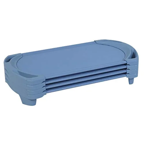 Miniatura 24 de Angeles SpaceLine - Juego de 4 catres para siesta para niños, guardería y preescolar, tamaño pequeño, color verde azulado Verde Azulado Verde