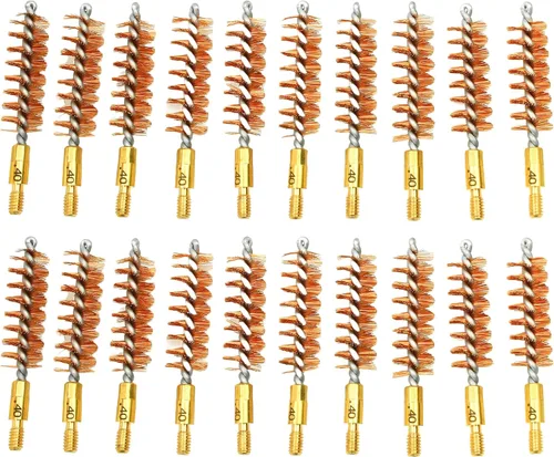 Miniatura 20 de McJ Tools Cepillos de Ánima de Bronce - Cepillos de Ánima de Calidad Premium para Limpieza y Mantenimiento de Pistolas y Rifles