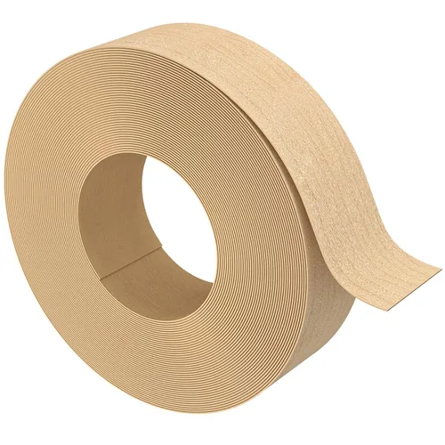 Miniatura 23 de Bandas de Borde de Abedul, rollo de 1 1/2 pulgadas x 10 pies de Bandas de Borde de Chapa - Pre-encoladas Flexibles, Cinta de Madera Real