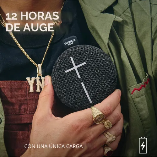 Miniatura 6 de Ultimate Ears MINIROLL Altavoz Bluetooth ultra portátil impermeable, graves grandes, IP67 a prueba de polvo, rango de 131 pies, color negro suave