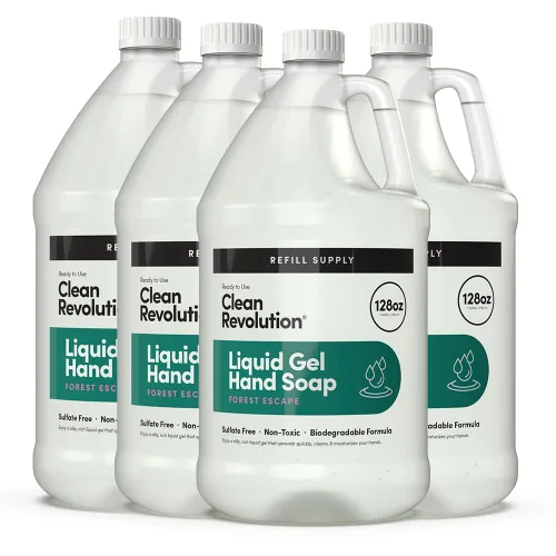 Miniatura 33 de Clean Revolution Jabón de manos en gel líquido, líquido sedoso rico, espuma rápida, enjuague rápido, contiene aceites esenciales reales