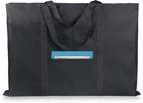 Miniatura 9 de JJRING Dacron - Bolsa ligera para portafolio de arte, 19.6 x 25.6 pulgadas, para 18 x 24 pulgadas, funda de almacenamiento negra para póster