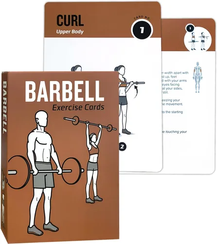 Miniatura 7 de Tarjetas de entrenamiento con rodillo de espuma, 62 tarjetas de ejercicios de gran tamaño de 5 x 3.5 pulgadas, tarjetas de fitness para mujeres