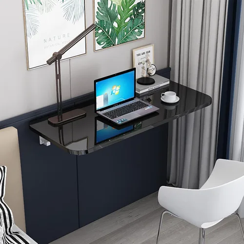 Mesa de montaje en la pared, mesa plegable para oficina en casa, lavandería, garaje, barra de sótano, estudio o cocina, escritorio de pared puede