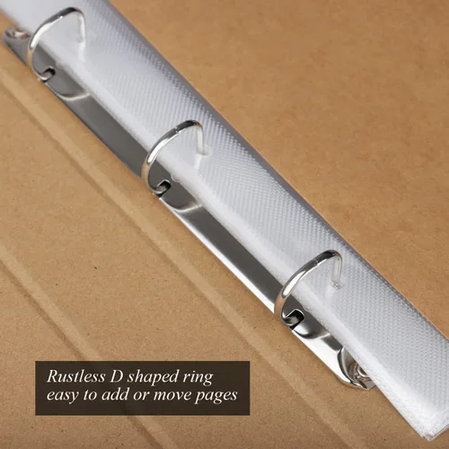 Miniatura 5 de 1DOT2 Álbum de fotos de scrapbook DIY grande de 12 x 12 pulgadas con 3 anillos, diario con 30 fundas de plástico, 60 páginas y cubierta de papel