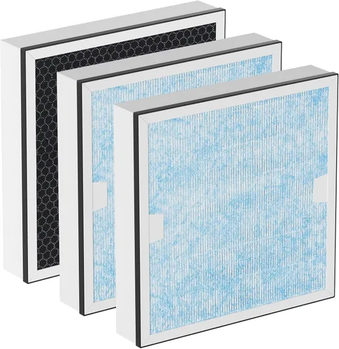 Miniatura 9 de HEPA 550 y carbón activado MERV-13 Juego de reemplazo de prefiltro compatible con limpiador de aire AlorAir CleanShield, 2 HEPA y 5 prefiltros