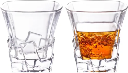 Miniatura 24 de KAMMAK Juego de 2 vasos de whisky, 7.05 onzas, vasos Old Fashioned para whisky escocés, cócteles, ron, vodka en bar y regalos de fiesta
