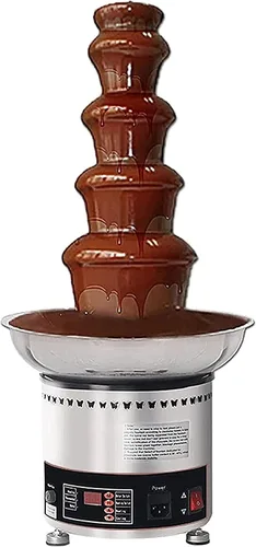 Miniatura 7 de Fuente de chocolate de 4/5/6/7 niveles, máquina de fusión eléctrica de acero inoxidable 304, olla de fondue de chocolate con control de temperatura
