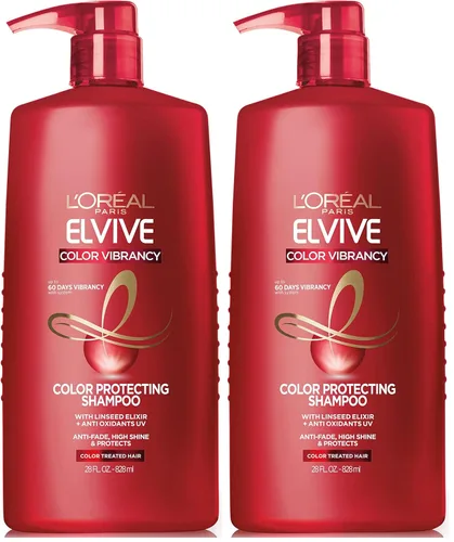 Miniatura 7 de L'Oreal Paris Elvive Color Vibrancy Champú Protector, para Cabello Teñido, Champú con Elixir de Linaza y Antioxidantes, para Anti-Decoloración, Alto