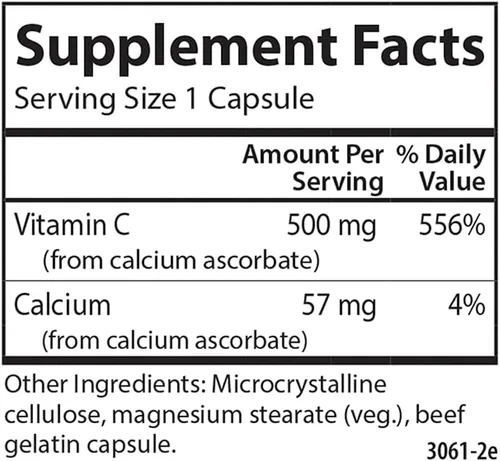 Miniatura 4 de Carlson - Mild-C, 500 mg, vitamina C tamponada, apoyo inmunológico y bienestar óptimo, antioxidante, 100 cápsulas