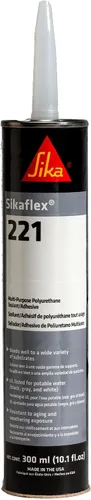 Miniatura 2 de Sika Sikaflex-221 - Sellador multiusos de poliuretano, adhesivo y para recién nacido, 930-GTD, sin goteo, pistola hexagonal lisa para calafatear