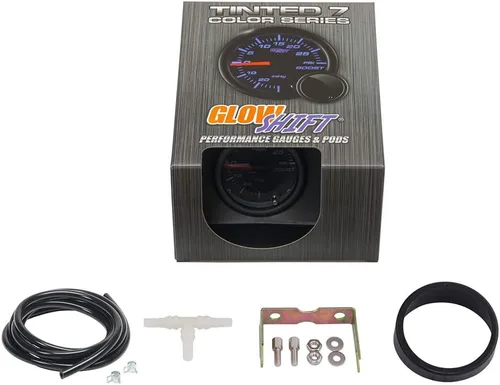 Miniatura 6 de Medidor aumento/aspiración GlowShift polarizado 7 Color 30 PSI