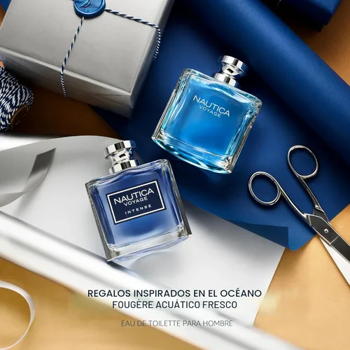 Miniatura 9 de Nautica Voyage Intense Eau de Toilette de 1.6 onzas líquidas (paquete de 1), notas de vetiver, cuero ahumado, mimosa, fragancia para hombre, larga