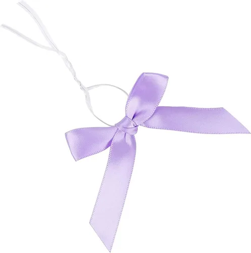 Miniatura 14 de Paquete de 50 lazos blancos para corbata, lazos preatados, lazos de satén de Navidad para bolsas de golosinas, lazos de embalaje para dulces