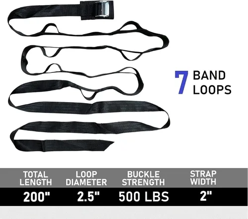 Miniatura 2 de Lumia Wellness Correa de anclaje para ejercicios de banda de resistencia, banda de gimnasio de puerta resistente, gimnasio multipunto de cuerpo