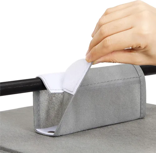 Miniatura 4 de Amazon Basics Organizador de almacenamiento para armario con estante colgante de 6 niveles con cajones extraíbles, gris, 6.9"P x 13.6"A x 12.2"Al