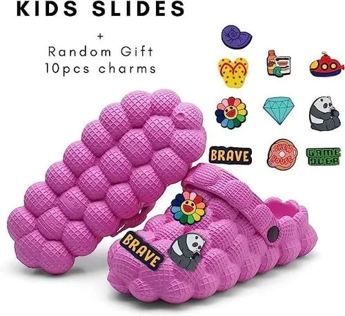 Miniatura 2 de LEPHYON Bubble Slides for Kids SandalsGolf Ball Slides ShoesBubble Croc Gargen Clogs Shoes GirlsFunny Bubble Slippers Boys Comfy Anti-Slip