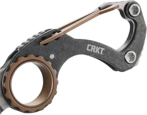 Miniatura 8 de CRKT Compano EDC Cuchillo de bolsillo: Compano para llevar todos los días, junta deslizante, hoja de satén lavado a la piedra negra, mango de acero