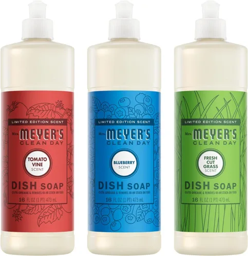 Miniatura 41 de Mrs. Meyer's - Detergente líquido para platos, aroma a pinos de Iowa, fórmula biodegradable, edición limitada, paquete de 3 unidades, 16 fl oz