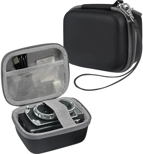 Estuche para cámara digital Leayjeen Compatible con la cámara digital mini vintage CHUZHAO y adecuado para cámara de video portátil estilo TLR retro