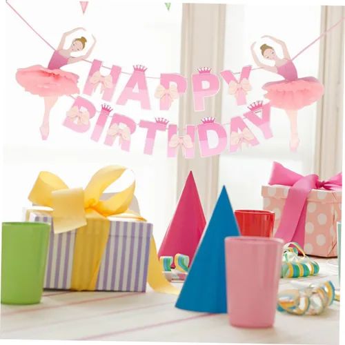 Miniatura 2 de Vaguelly Pancartas de feliz cumpleaños para decoración de boda, decoración de fiesta, guirnalda de banderines para cumpleaños, tira de la bandera