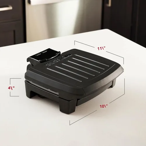 Miniatura 8 de George Foreman® Parrilla Totalmente Sumergible™, NUEVA Apta para Lavavajillas, Lava Toda la Parrilla, Antiadherente Fácil de Limpiar, Negro/Gris