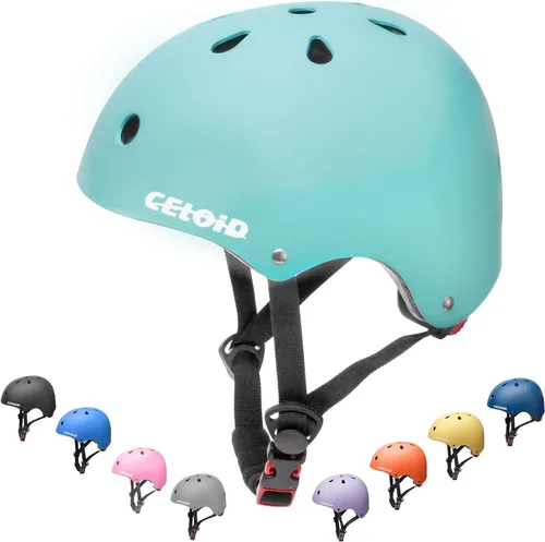 Miniatura 27 de Casco de bicicleta para niños, cascos de patineta para niños de 2 a 3 a 5 a 8 a 14 años, ajustable, multideporte, bicicleta, patinaje, fútbol