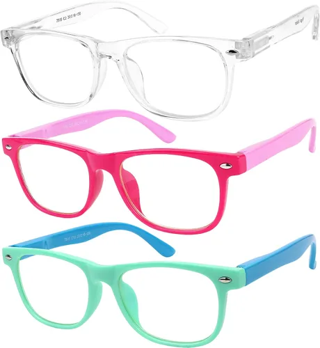 Yogo Vision Blue Light Glasses for Kids Anti Eyestrain UV Protection Computer TV Phone Kids Blue Light Glasses For Boys Girls