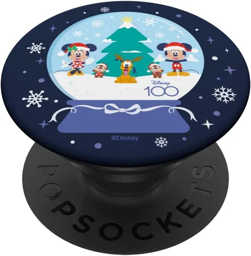Miniatura 6 de Disney 100 PopSockets MagSafe PopGrip de Mickey Minnie Chip Dale Pluto Christmas SnowGlobe para iPhone