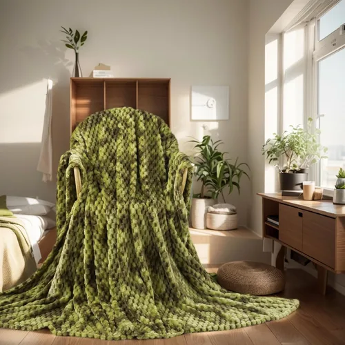 Miniatura 62 de Manta colorida de tamaño Queen - Manta ligera de primera calidad, antiestática, suave, acogedora y cálida, manta de franela de felpa para hija