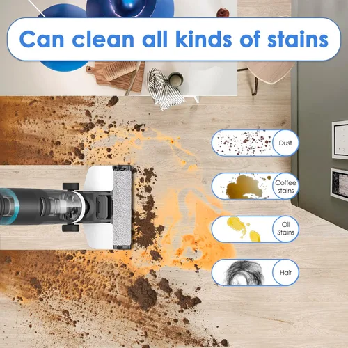 Miniatura 4 de Paquete de 2 cepillos de repuesto compatibles con Tineco iFloor 3/Floor One S3/iFloor 2, aspiradora inalámbrica en seco y húmedo, kit de accesorios
