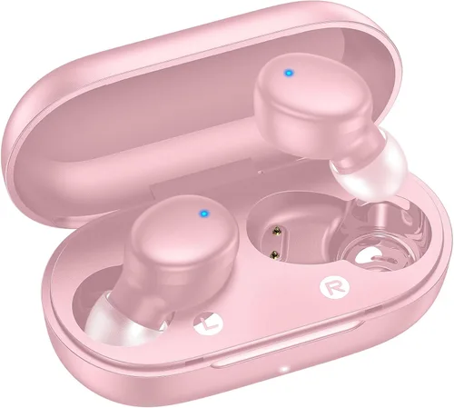 Miniatura 14 de kurdene Auriculares inalámbricos Bluetooth de 5.3 pulgadas, auriculares ligeros, sonido de graves profundos, micrófonos integrados, auriculares