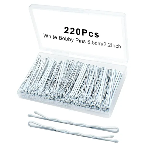 Miniatura 12 de Juego de 330 horquillas negras de 2.2 pulgadas, juego de horquillas con caja, horquillas para el cabello de alta calidad para niños, niñas