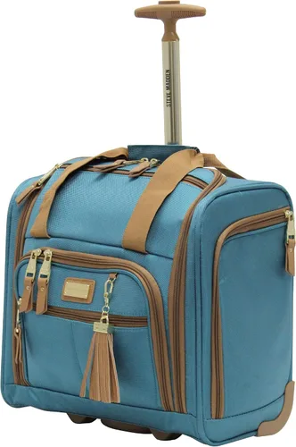 Steve Madden Designer - Maleta de mano de 15 pulgadas, equipaje de viaje de negocios para fin de semana, ligera con 2 ruedas giratorias, bolsa