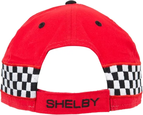 Miniatura 5 de Shelby Snake Red - Gorra de carrera a cuadros Producto oficial Shelby Ajustable, talla única, Rojo