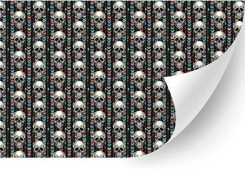 Miniatura 25 de HTV4U Vinilo de transferencia de calor con estampado de Halloween (zigzag de Halloween, 18.5 pulgadas x 3 yardas), papel de transferencia de prensa