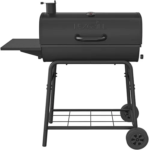 Miniatura 11 de Nexgrill Parrilla de carbón de 17.5 pulgadas con estante lateral, 349 pulgadas cuadradas en espacio de cocción, chimenea ajustable, reguladores