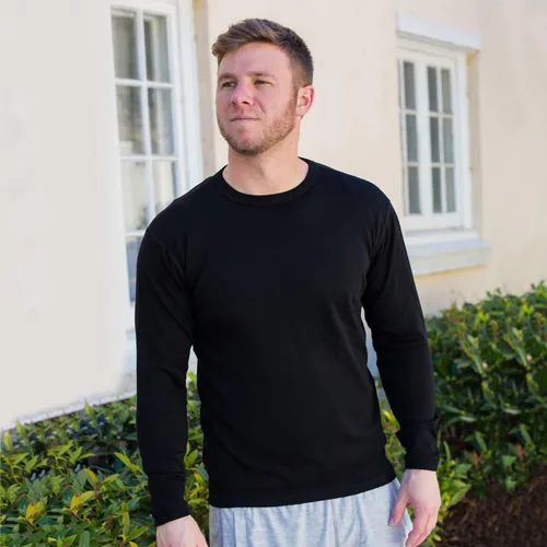 Miniatura 5 de Minus33 Chocorua - Camisas de peso medio para hombre, 100% lana merina, capa base térmica de manga larga, opciones grandes y altas