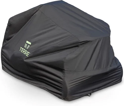 Miniatura 2 de Terre Products - Funda para tractor de césped, impermeable, resistente, ajuste universal, cubierta para cortacésped, poliéster 600D, Oxford