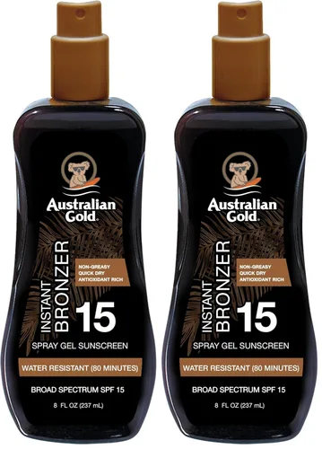 Miniatura 11 de Australian Gold Bronceador de gel en aerosol SPF 15, 16 onzas líquidas, (paquete de 2)