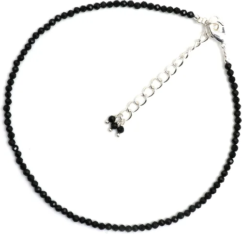 Miniatura 9 de Gempires - Tobillera ligera hecha a mano con cuentas, diseño clásico, hipoalergénica, chapada en plata de 11 pulgadas, regalo único para uso diario