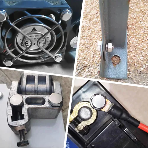 Miniatura 6 de Kit de 510 tornillos y tuercas M4 M5 M6 – Surtido de tornillos de cabeza hexagonal de acero inoxidable 304 con arandelas planas y de resorte, 15