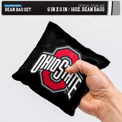 Miniatura 4 de Wild Sports - Puf de doble cara NCAA College de 8 unidades, bolsas de lanzamiento prémium para juego de cornhole, ideal para portones traseros