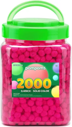 Miniatura 13 de Eppingwin 90 PCS Pompones Multicolores, Pompones Suaves de 1.5 Pulgadas para Manualidades, Colores Surtidos Pompones Grandes para Artes