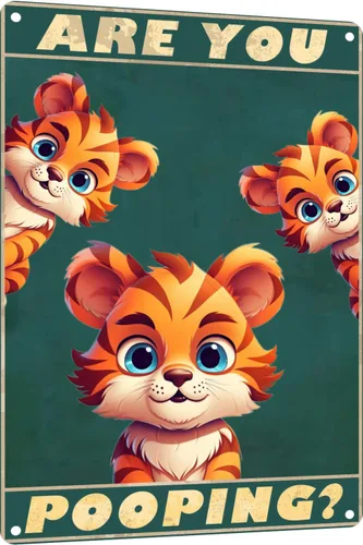 Miniatura 12 de Letrero de metal vintage de 12 x 8 pulgadas, divertido letrero colgante de metal para el hogar, hombre, cueva, oficina, cocina, jardín, baño