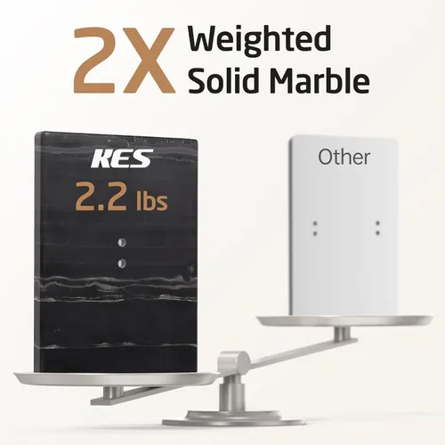 Miniatura 6 de KES Soporte para toallas de mano, toallero de encimera con base de mármol negro, soporte para toallas de mano en forma de S, independiente para Todo